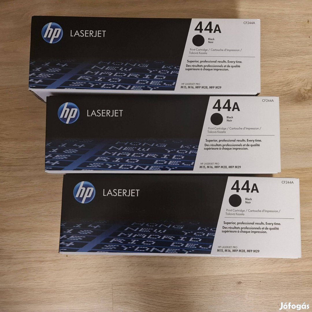 HP CF244A no44A eredeti bontatlan toner eladó 3db