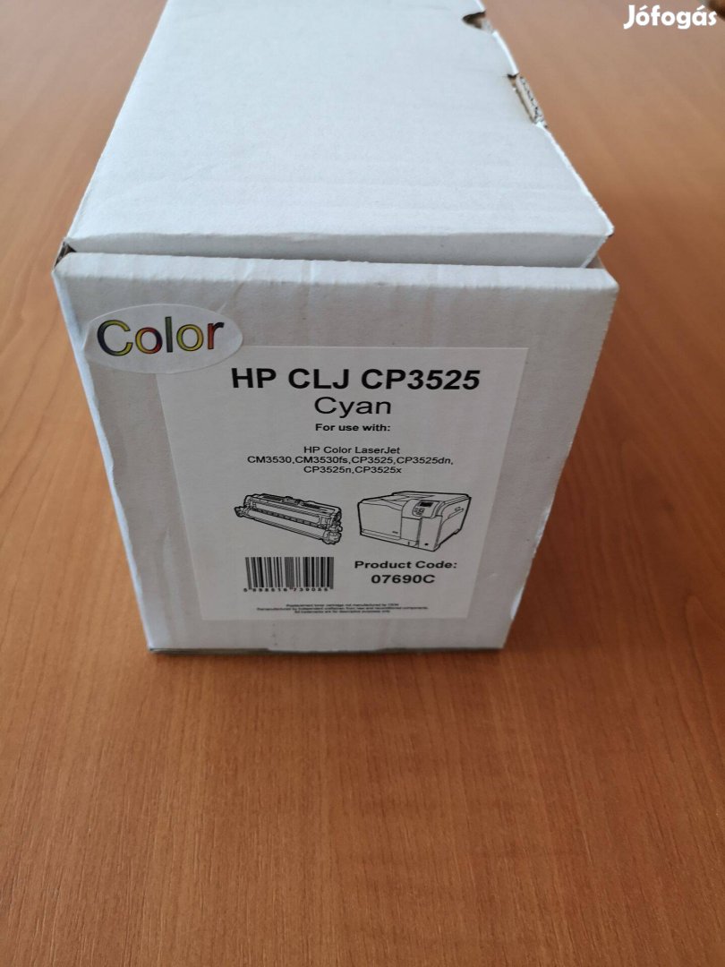 HP CLJ CP3525 cyan (kék) utángyártott toner eladó