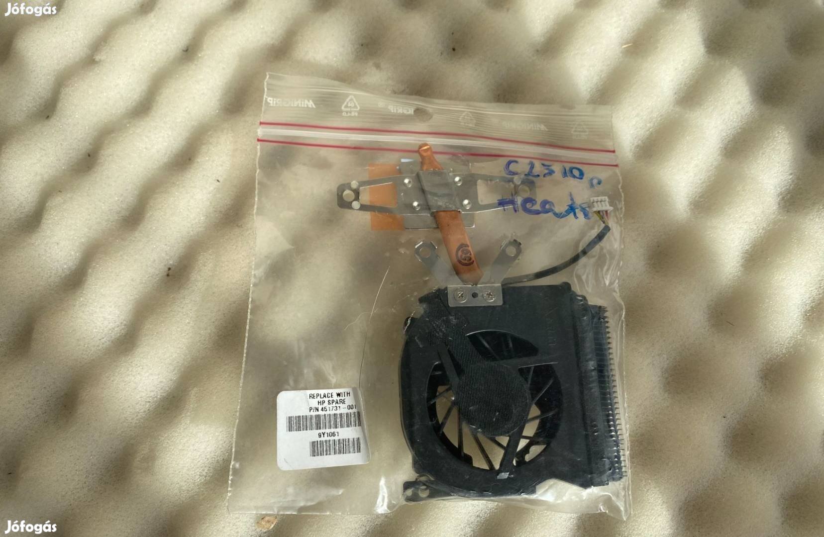 HP Compaq 2510P heatsink ventilátor fan gyári új 451731-001