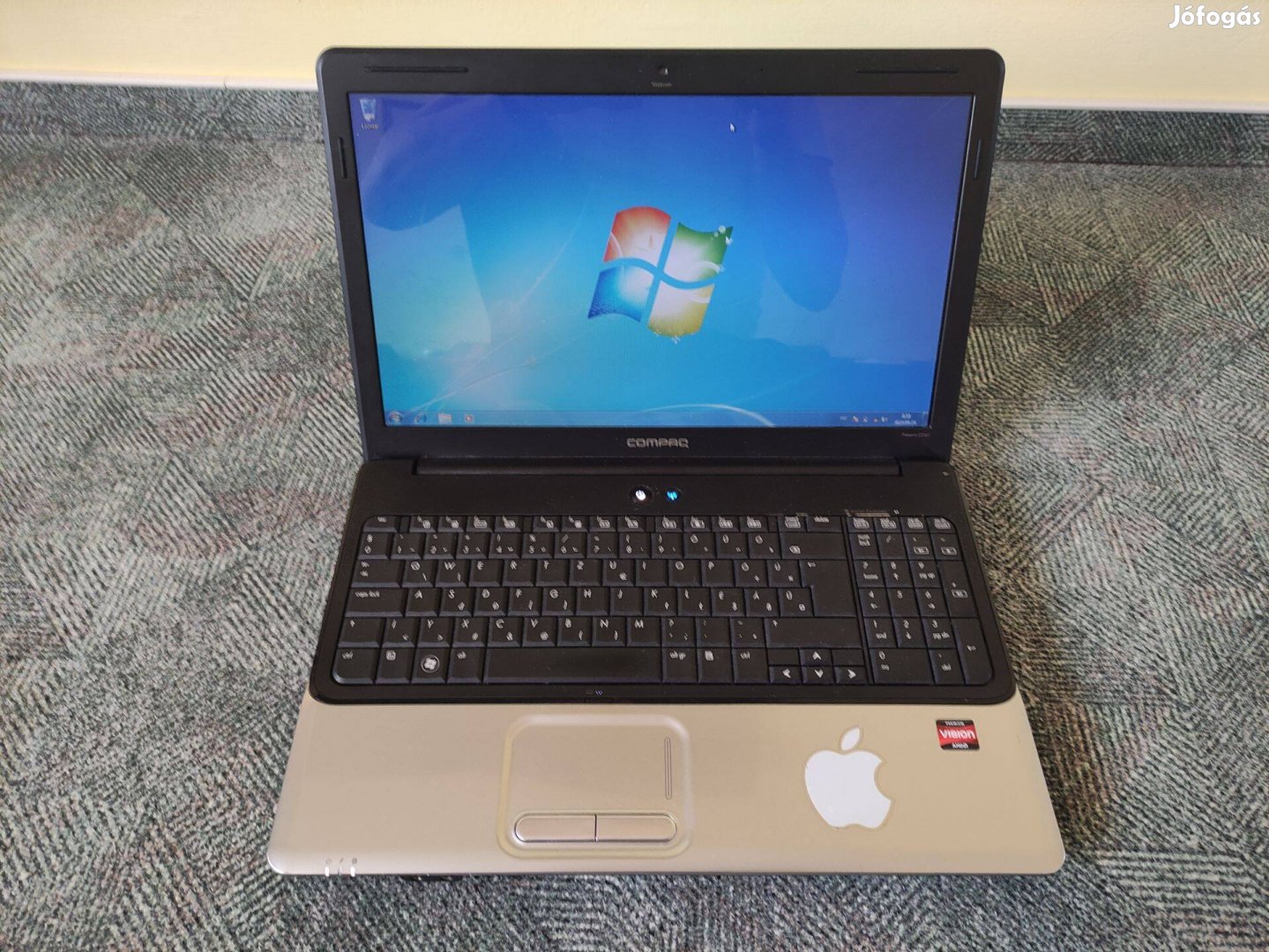 HP-Compaq laptop (AMD 2Ghz, 4GB, 320GB, DVD-RW, HDMI, CAM) eladó Baján