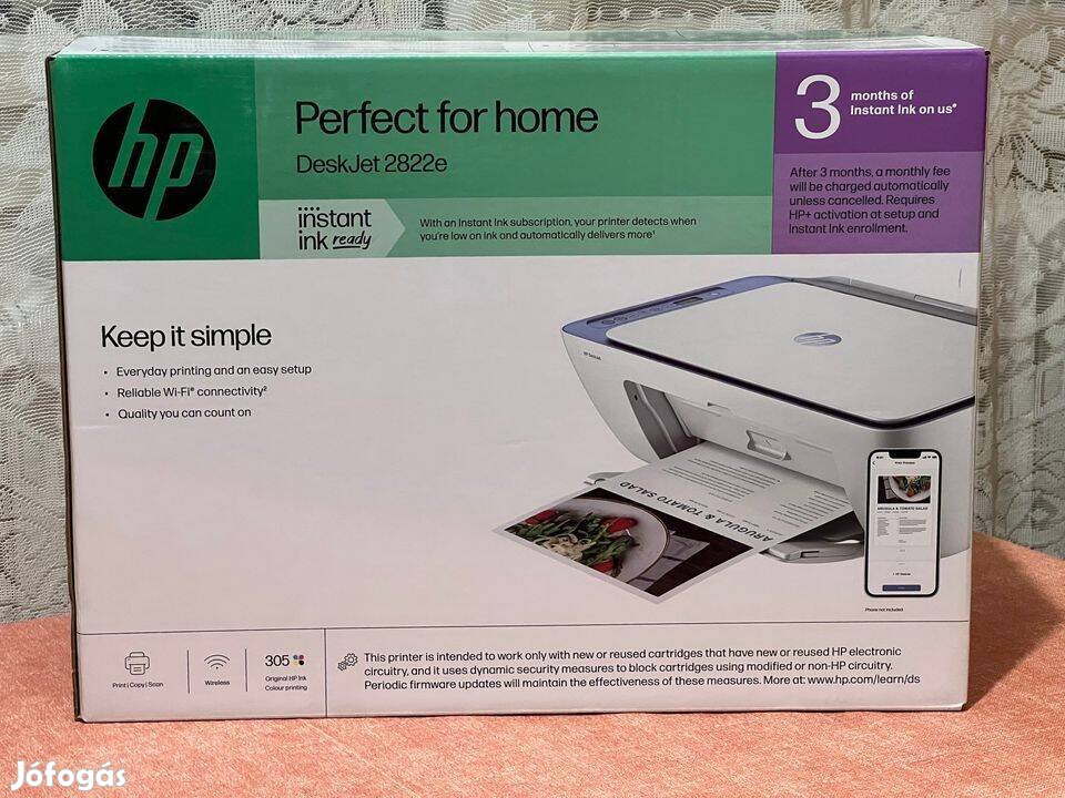 HP Deskjet 2822e All-in-One nyomtató (bontatlan)