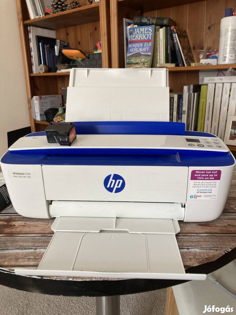 HP Deskjet 3760 multifunkciós színes Wifi-s nyomtató, patron