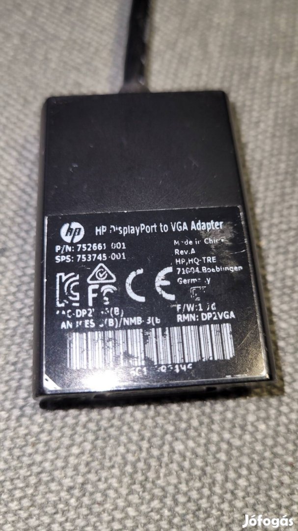 HP Display port VGA adapter