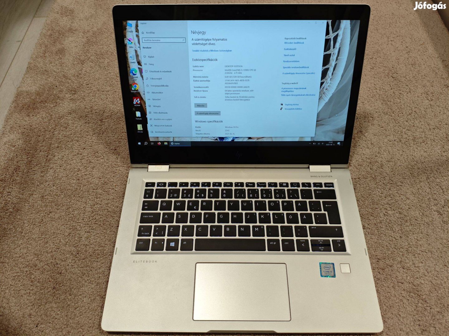 HP Elitebook 1040 G3 laptop eladó