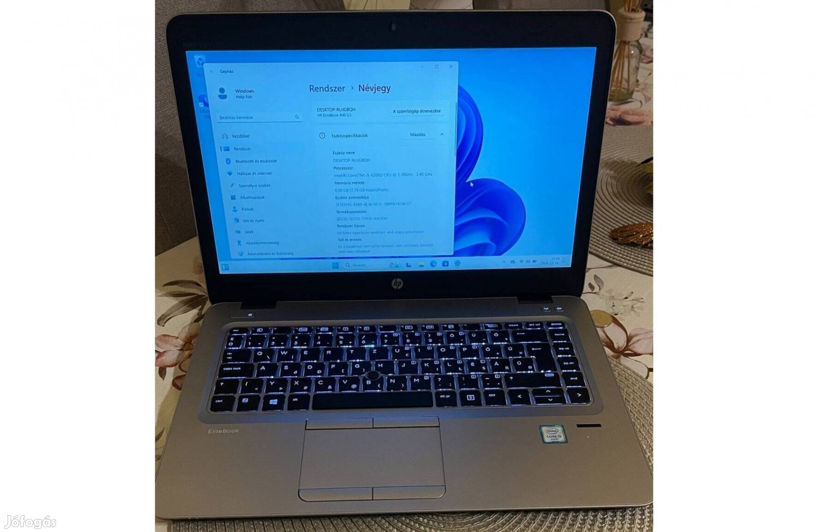 HP Elitebook 840 G3 | magyar billentyű | jó akksi