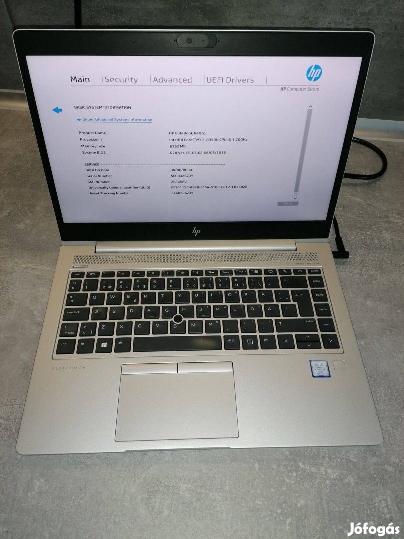 HP Elitebook 840 G5 i5 8350U Bontás FHD IPS - BILL - AKKU