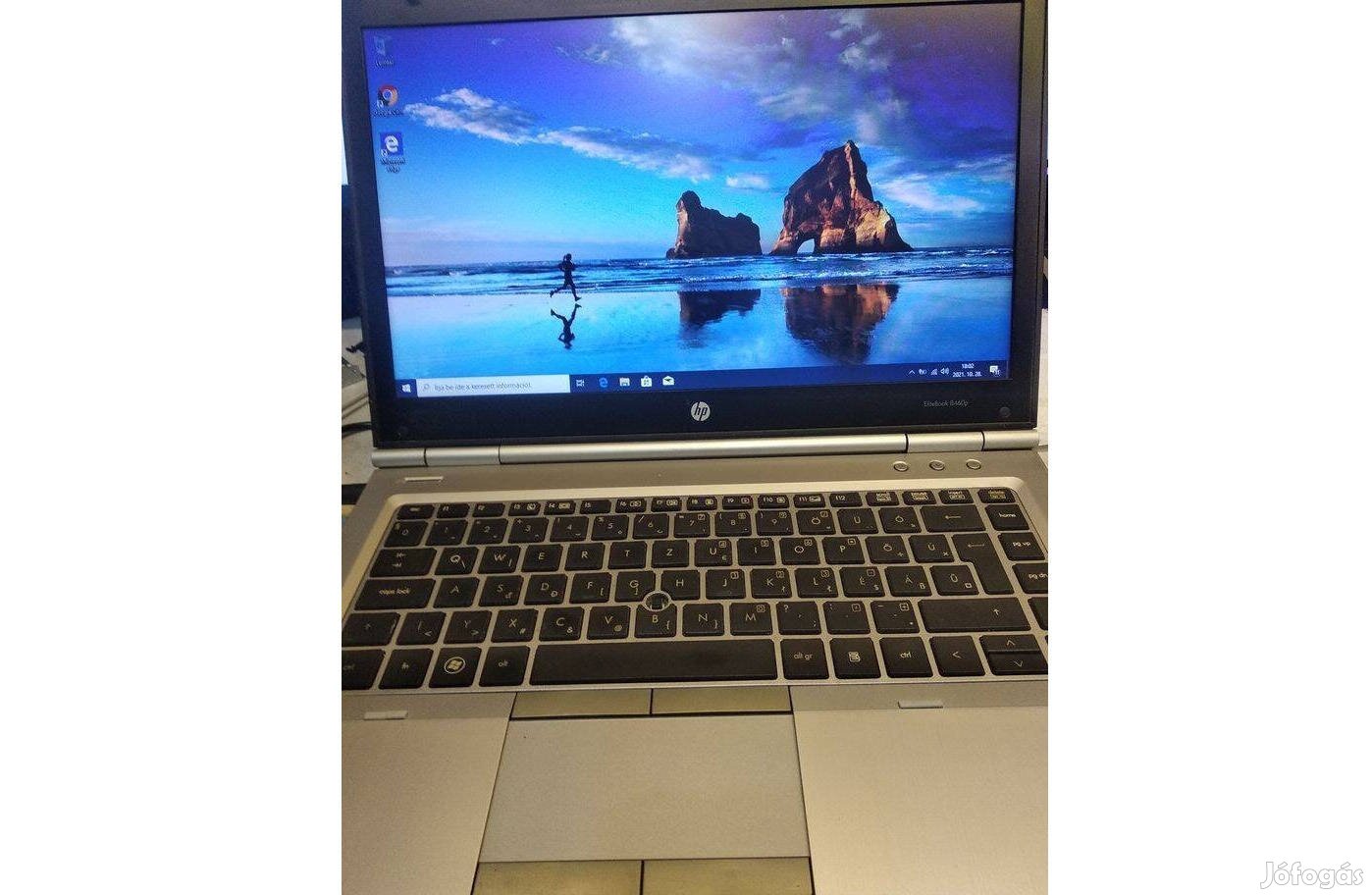 HP Elitebook 8460p i5-ös 14"-es laptop uj akksival!