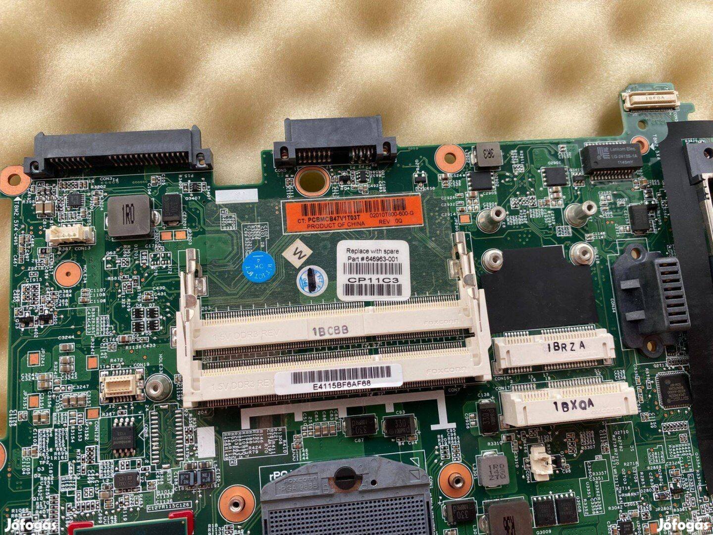 HP Elitebook 8560P alaplap 8560P motherboard Hibás 646963-001 bontás