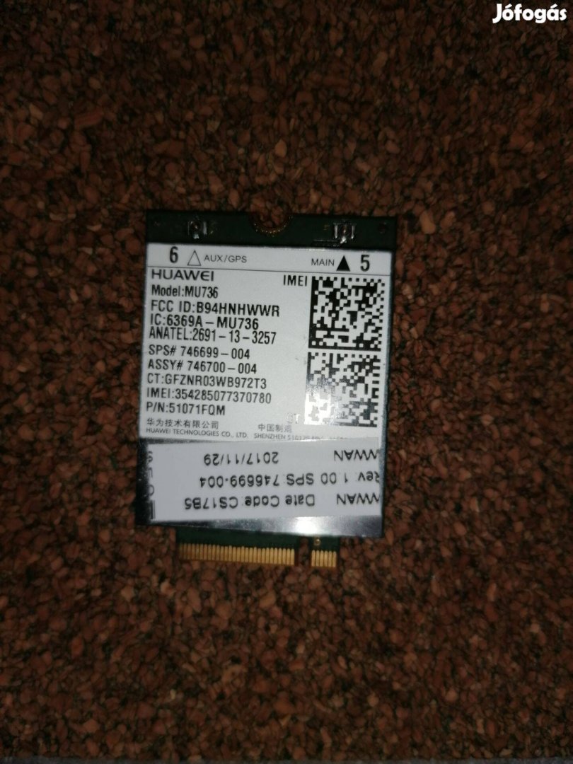 HP Huawei MU736 3G kártya