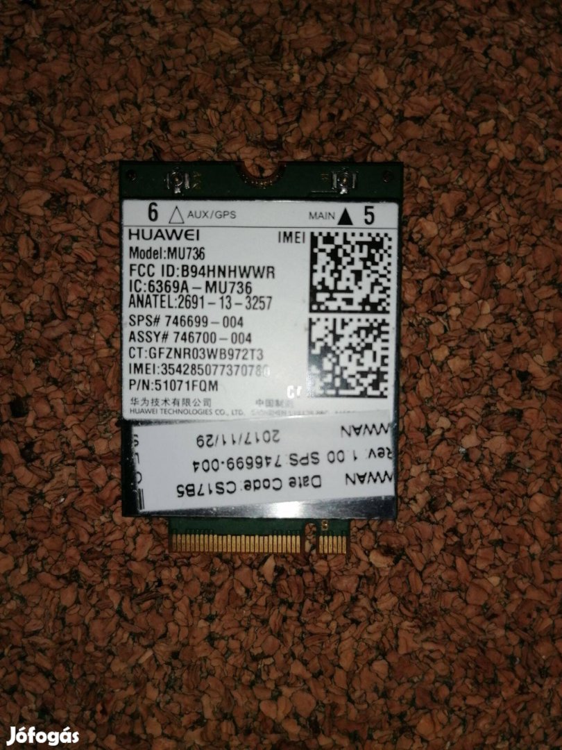 HP Huawei MU736 3G kártya