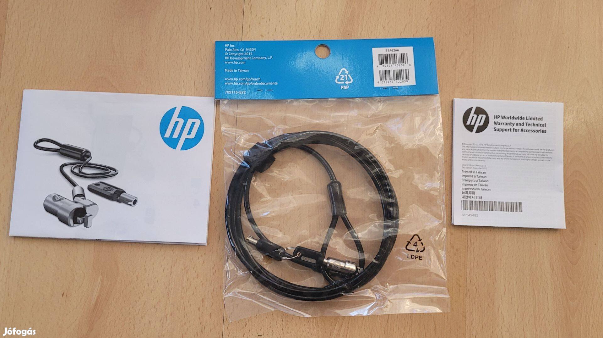 HP Keyed Cable Lock 10mm - kábelzár