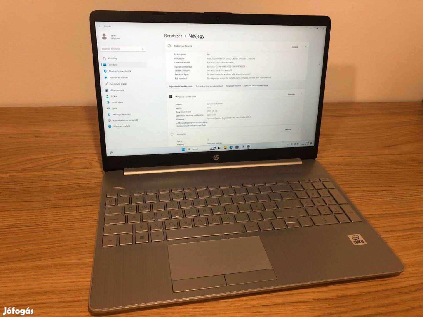 HP Laptop 15-dw1018nh