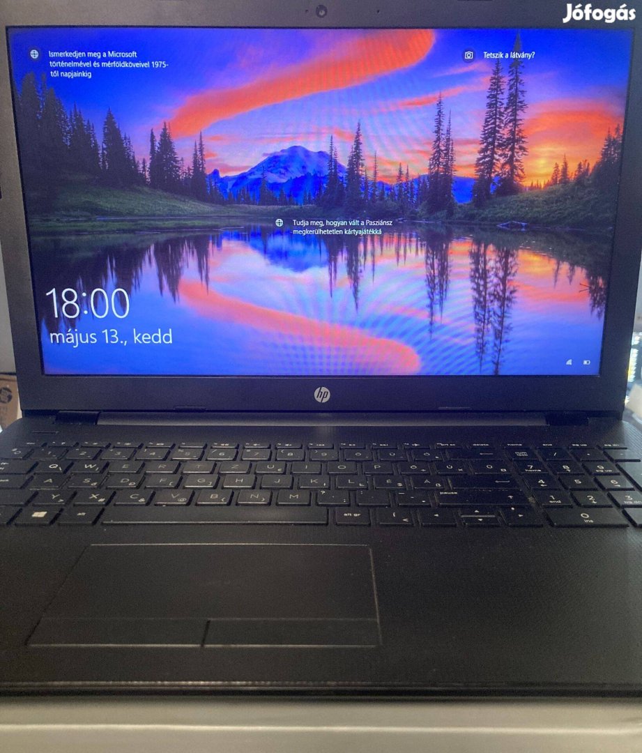 HP Laptop: i3(5.gen.),8GB RAM, 120GB SSD, 3 hónap garancia