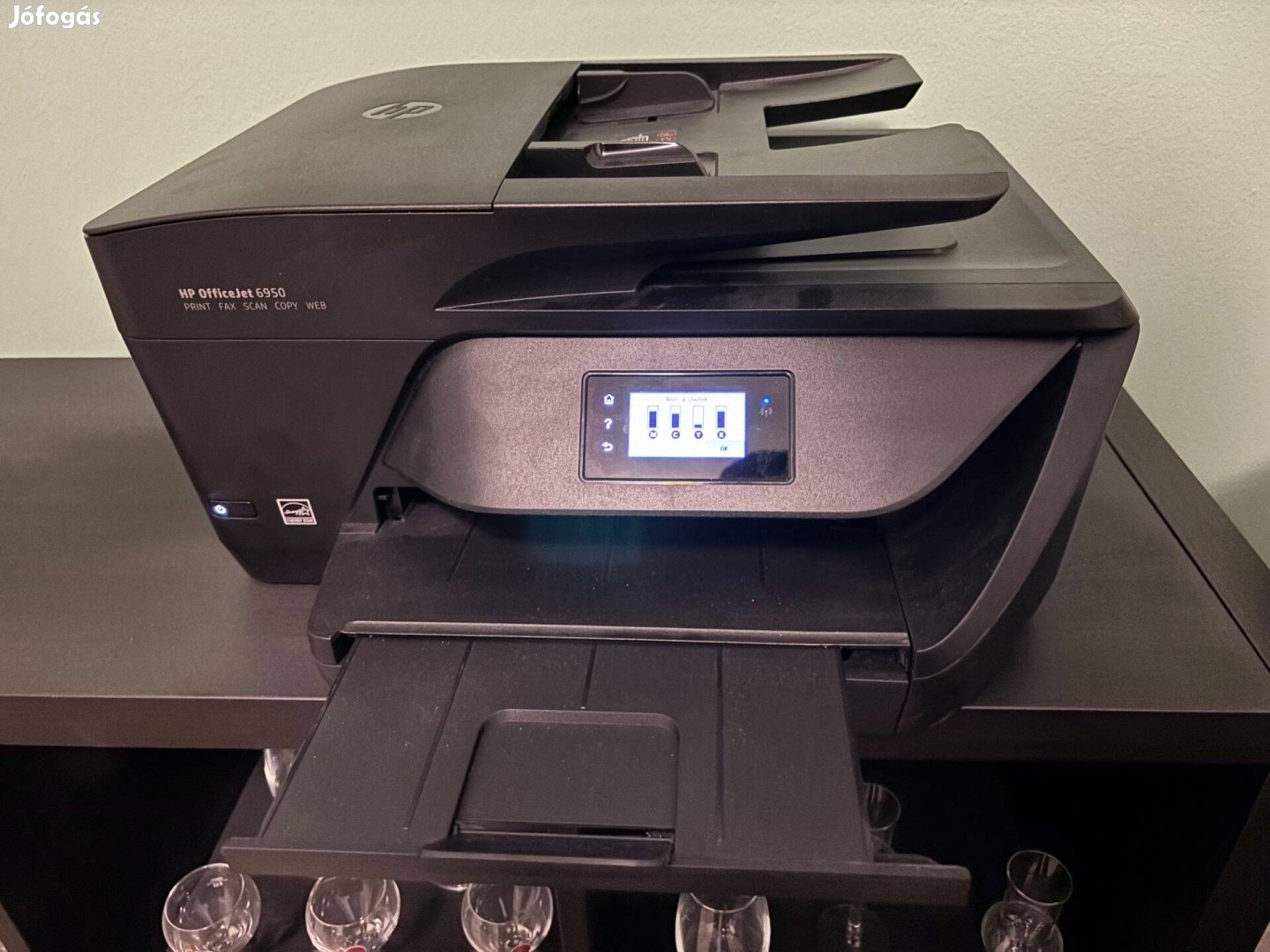 HP Officejet 6950 multifunkciós nyomtató, újszerű, tintával