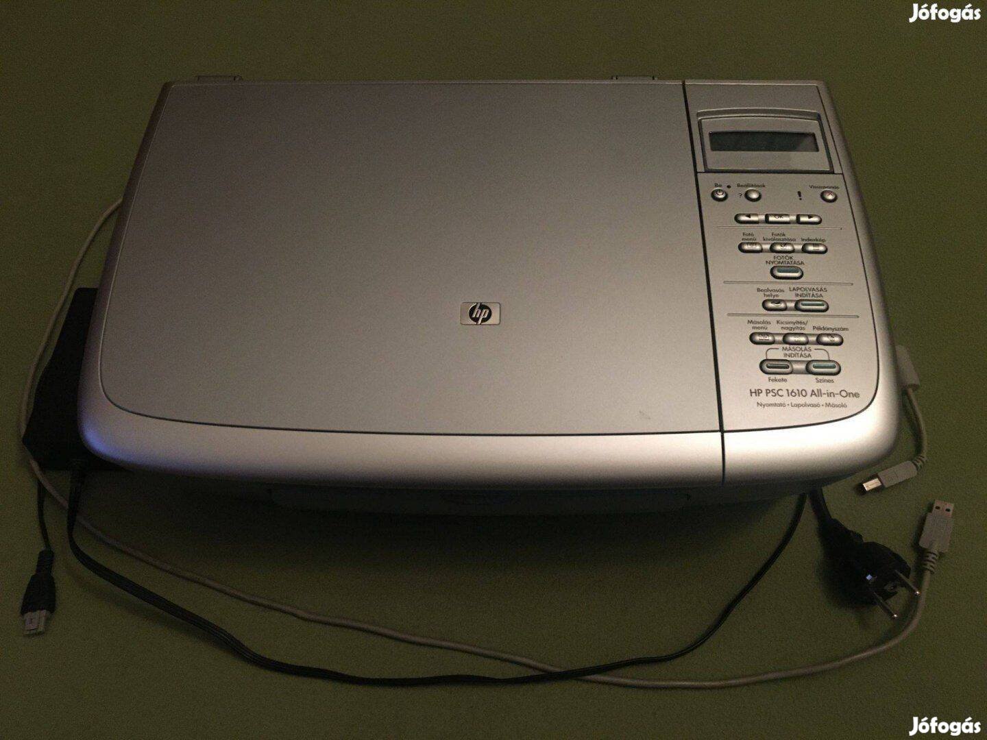 HP PSC 1610 All-in-One nyomtató lapolvasó másoló printer scanner copy