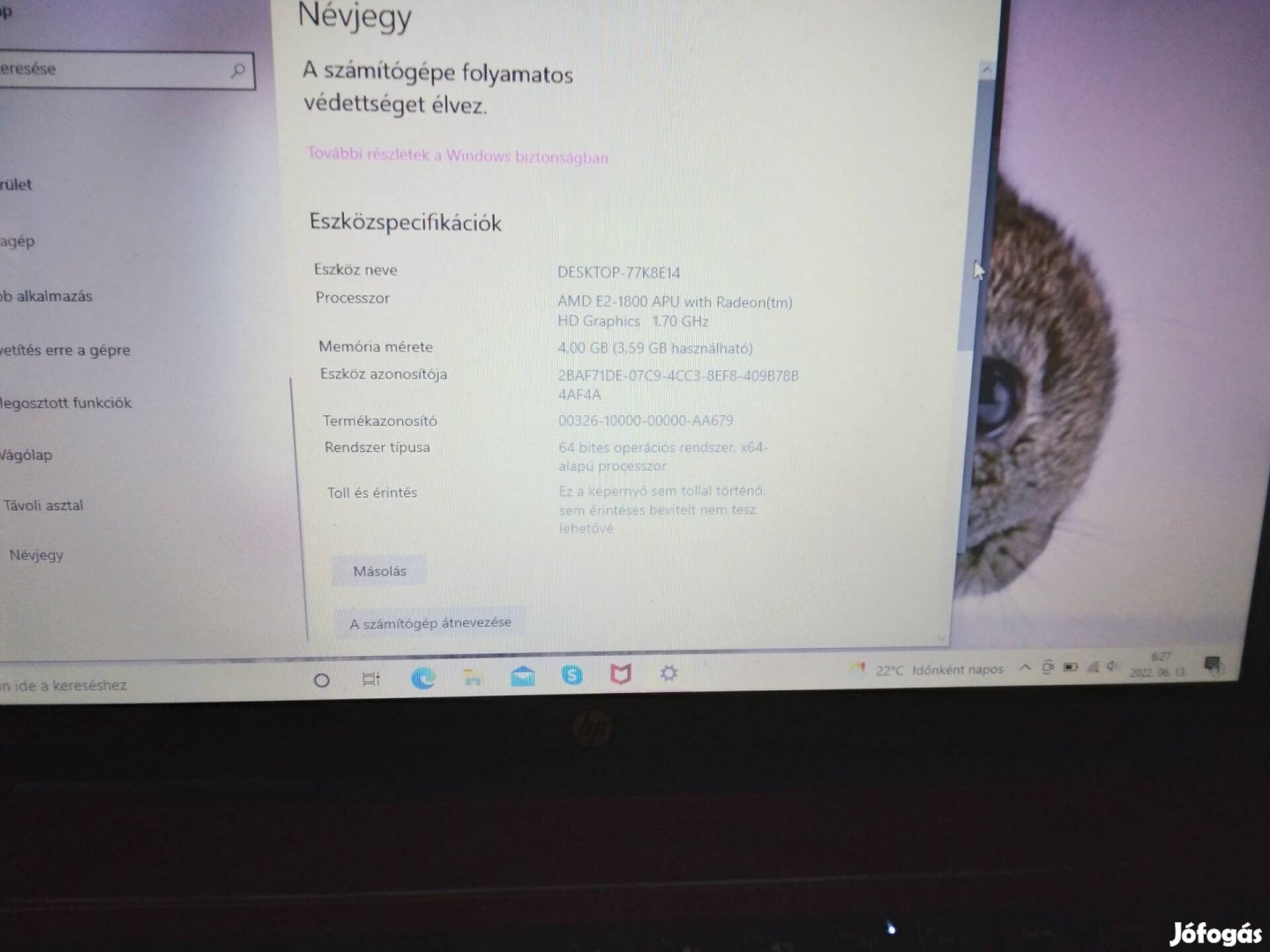 HP Pavilion G6 felujitott laptop 