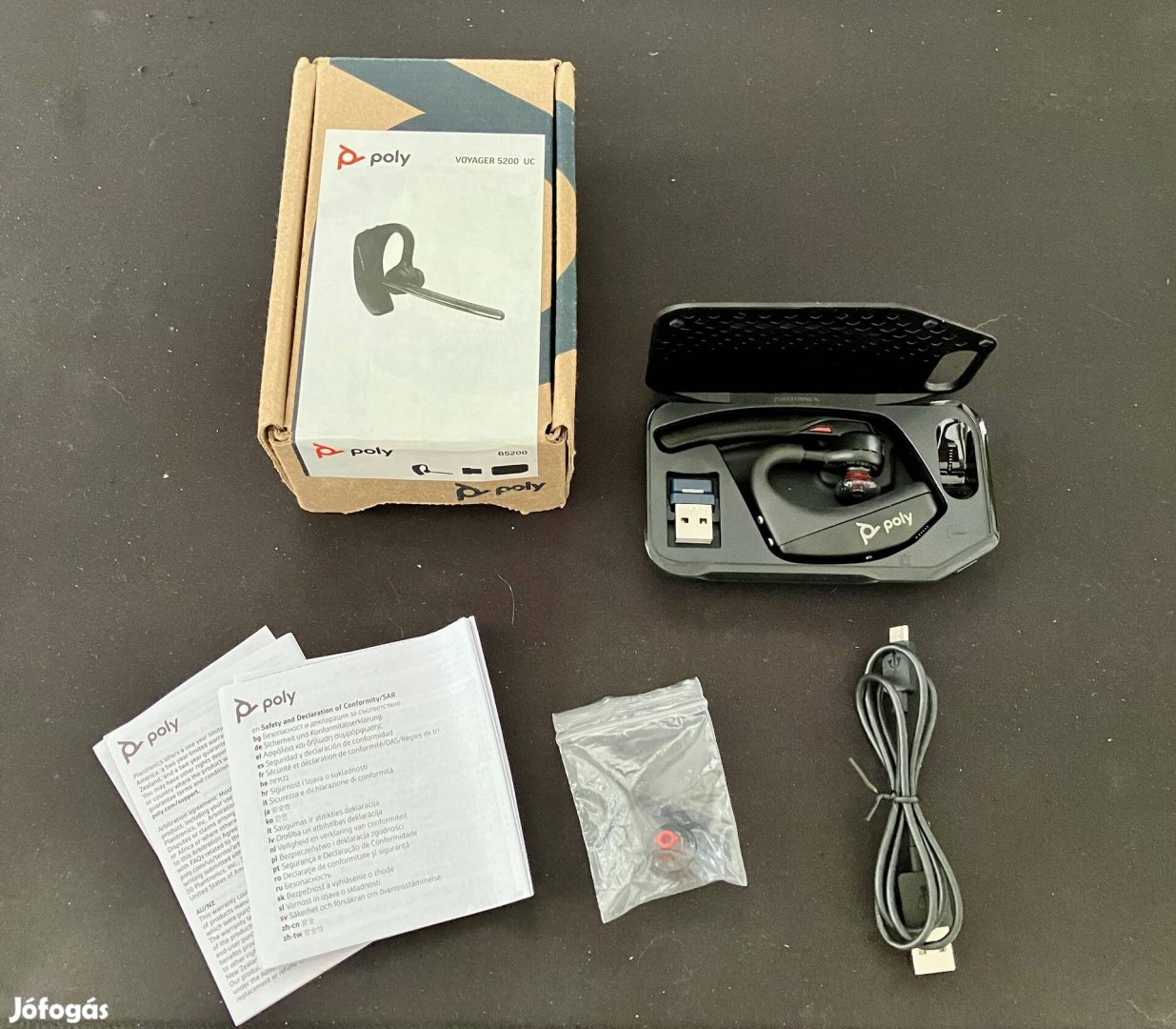 HP Poly Voyager 5200 UC Bluetooth fülhallgató