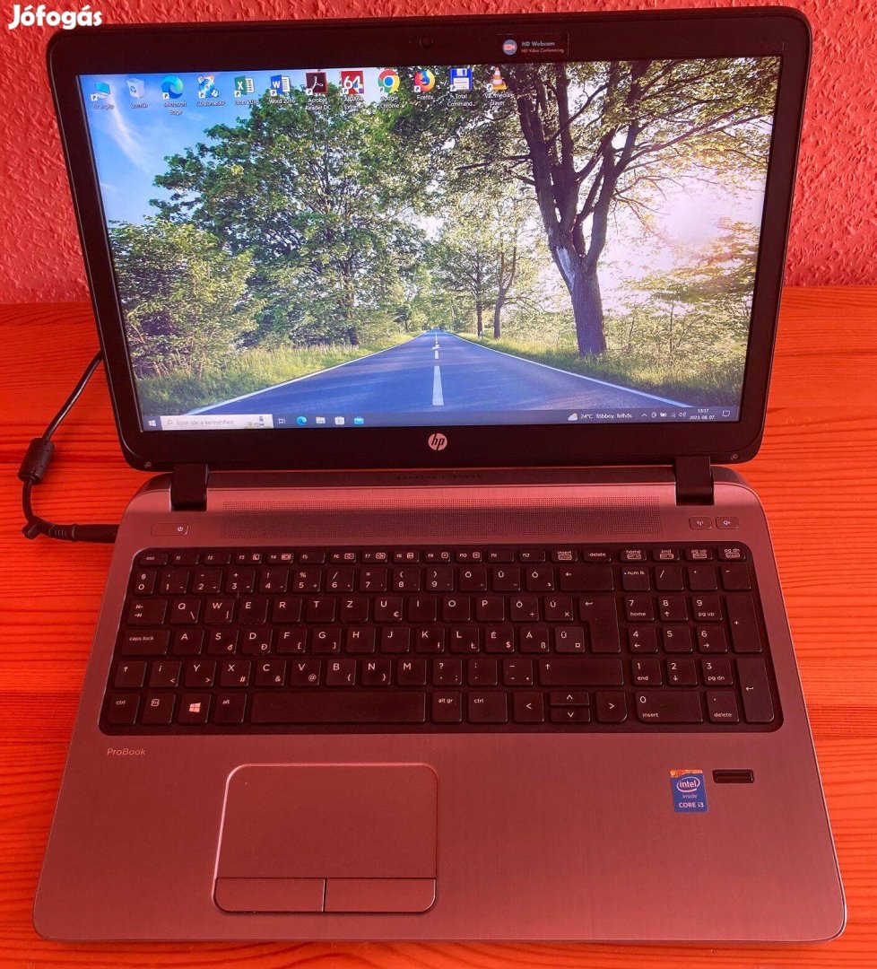 HP Probook 450 G2 laptop, 15" , SSD, Kamera, CD-DVD, HDMI,