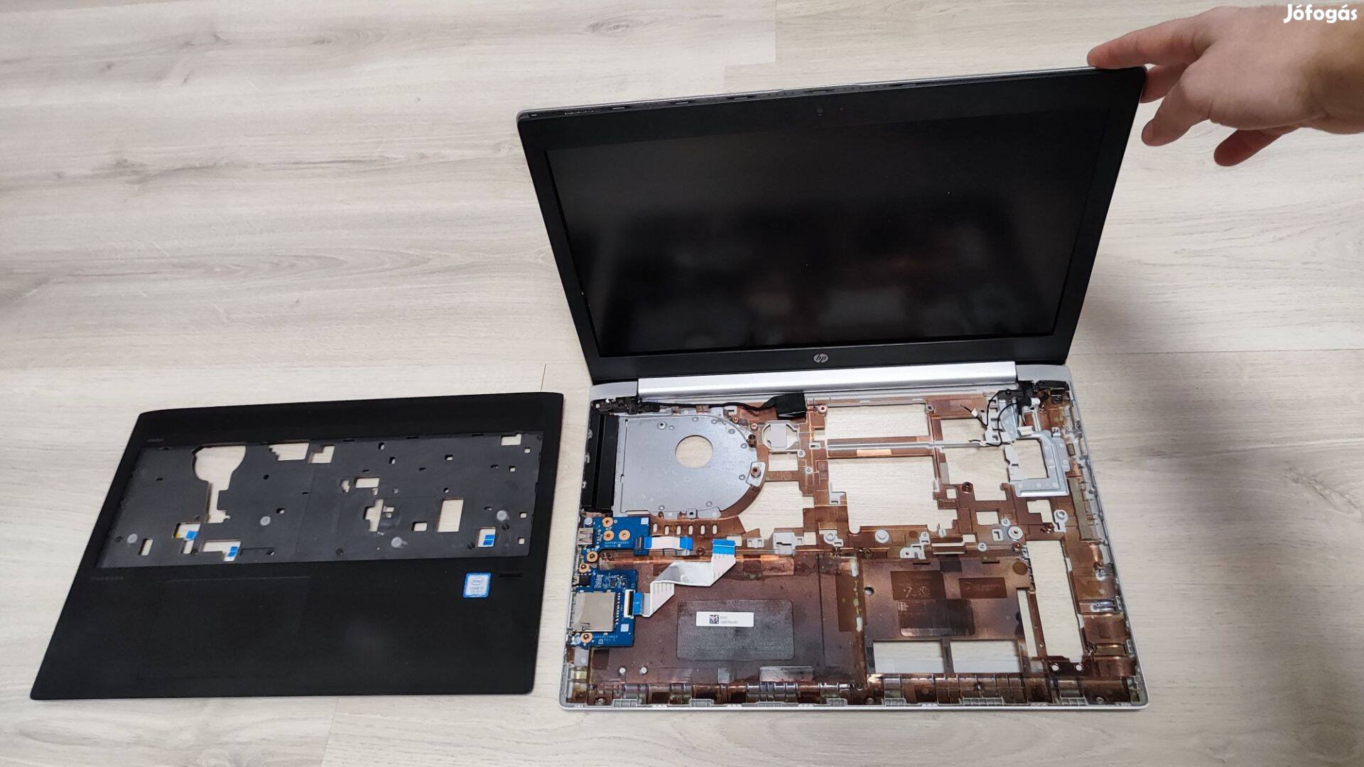 HP Probook 450 G5 alkatrészek - ház aksi töltőcsatlakozó