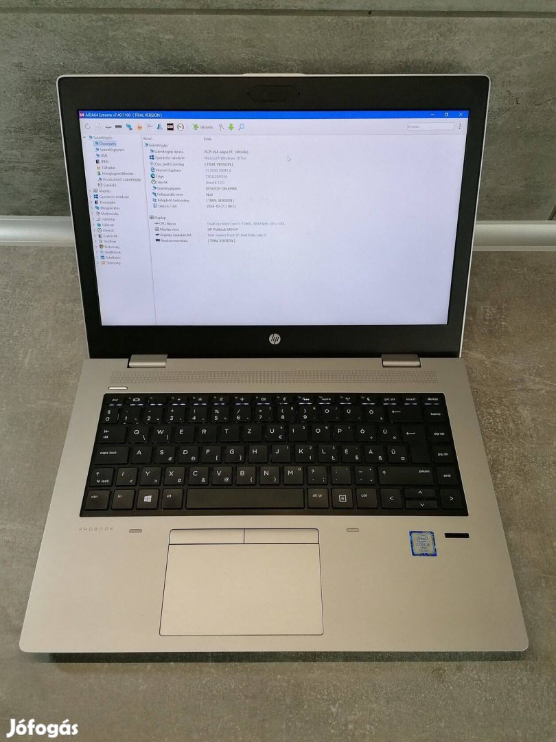 HP Probook 640 G4 i5 7300U i5-8250U Bontás - Alaplap - Kijelző - AKKU