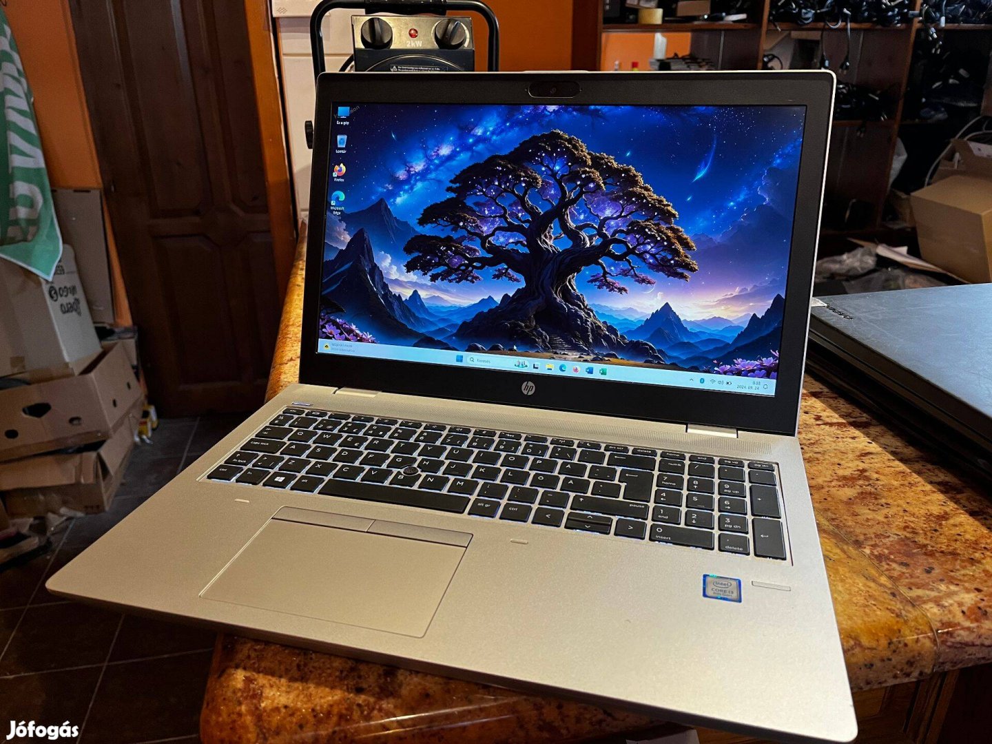 HP Probook 650 G4 - 8.gen, Win11, világító billentyűzet!