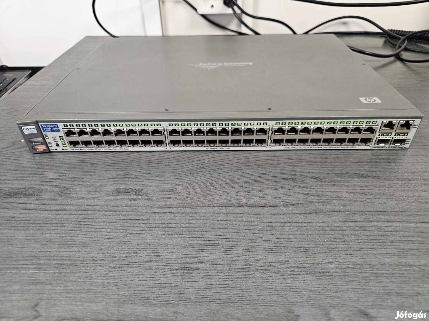 HP Procurve 2650 J4899B 48 Port Ethernet Gigabit Switch, számla, garan