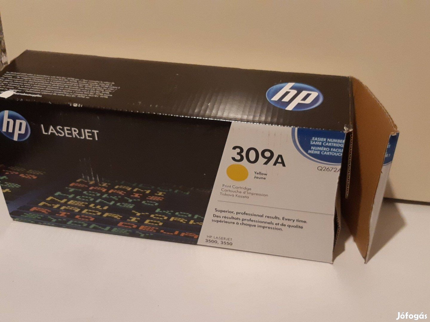 HP Q2672A yellow 309A toner eredeti original