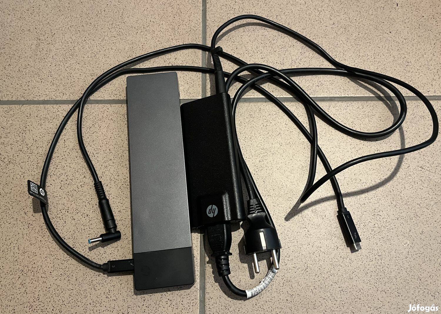 HP Thunderbolt 3 dokkoló tápegységgel és adatkábellel