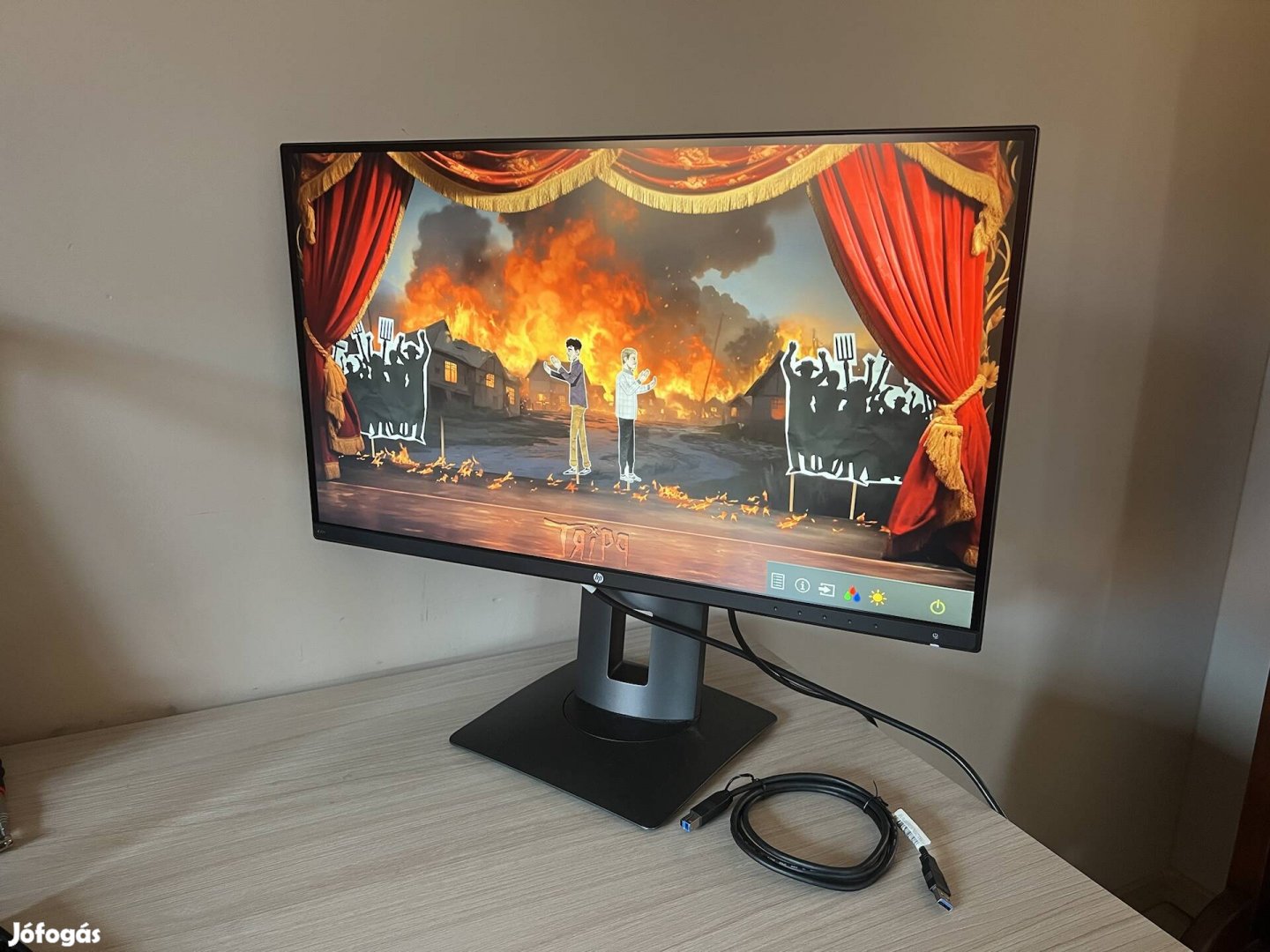 HP Z27n 27 inch Monitor 2560x1440 IPS + HUB + számla