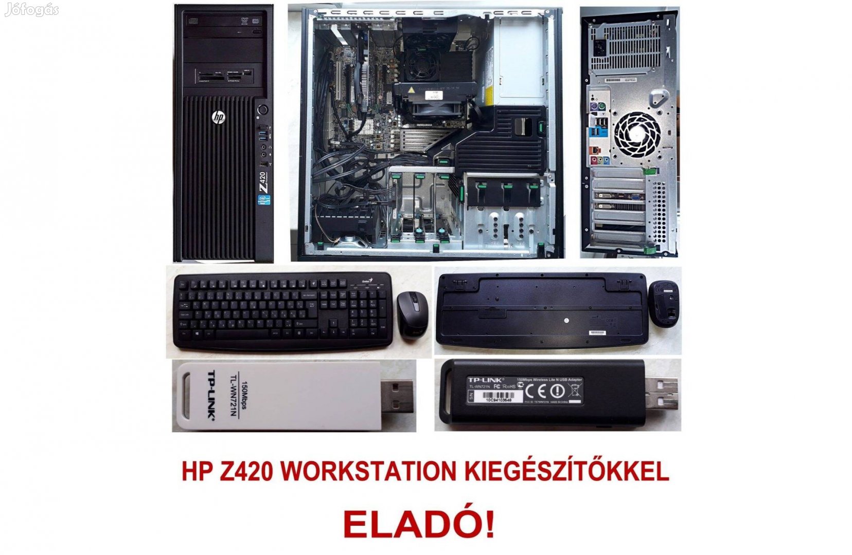 HP Z420 hibátlan, újszerű állapotban kiegészítőkkel eladó!