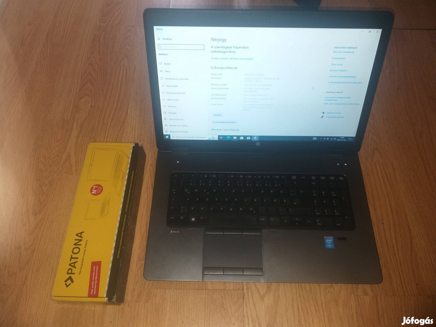 HP Zbook 17 G2 alkatrésznek