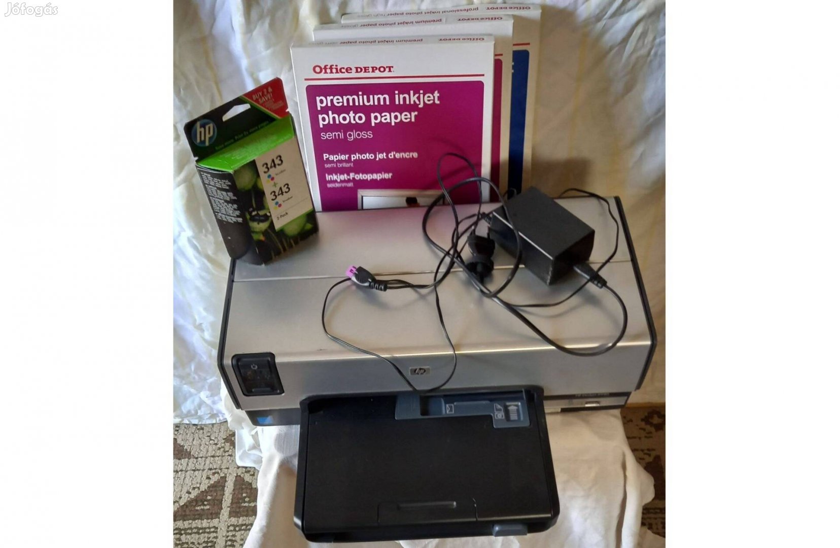 HP deskjet 6940 nyomtató festék és fotópapírral