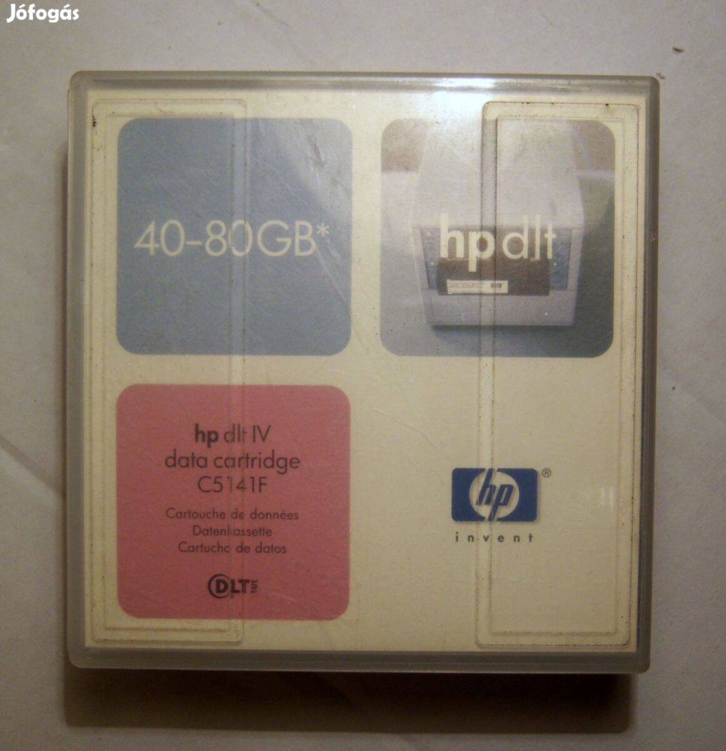 HP dlt IV Data Cartridge C5141F 40-80GB (2002) teszteletlen