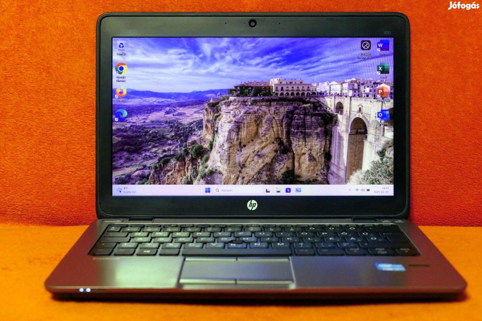 HP laptop, notebook, 14", i7, 8GB RAM, 512GB SSD, Windows 11, dokk