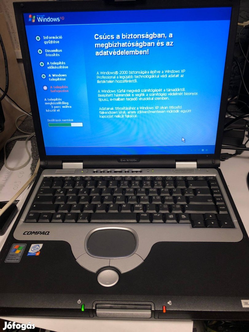 HP laptop, winxp