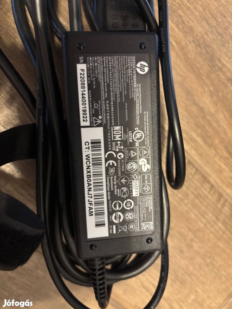 HP laptop notebook töltő hálózati adapter Acdc