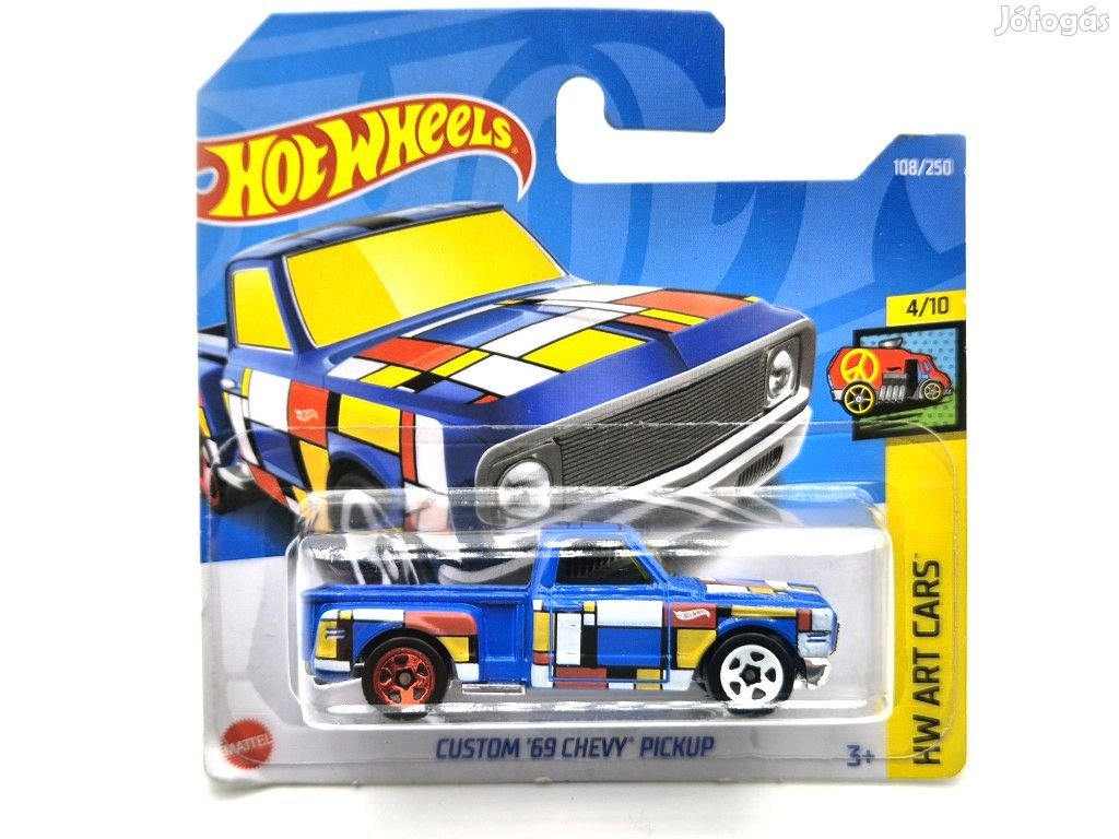 HW Art Cars - 4/10 - Chevrolet Chevy Pickup Custom (1969) -  Hotwheel