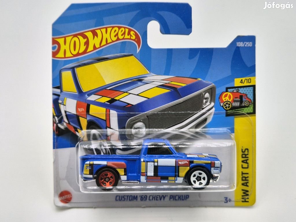 HW Art Cars - 4/10 - Chevrolet Chevy Pickup Custom (1969) -  Hotwheel