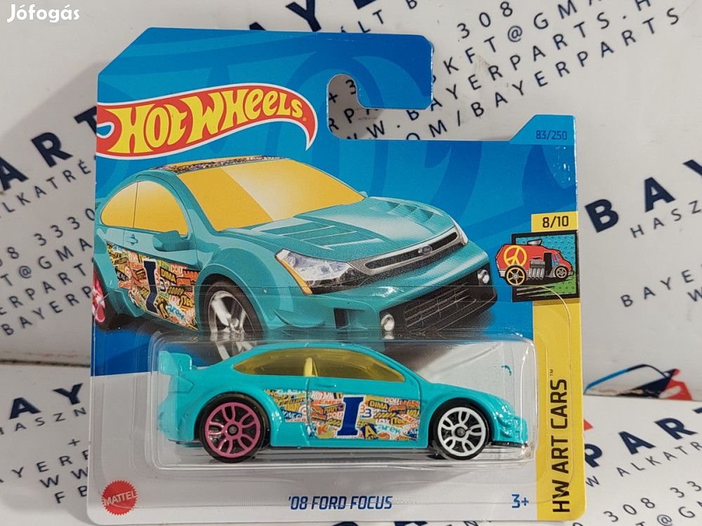 HW Art Cars - 8/10 - Ford Focus (2008) -  Hotwheels - 1:64