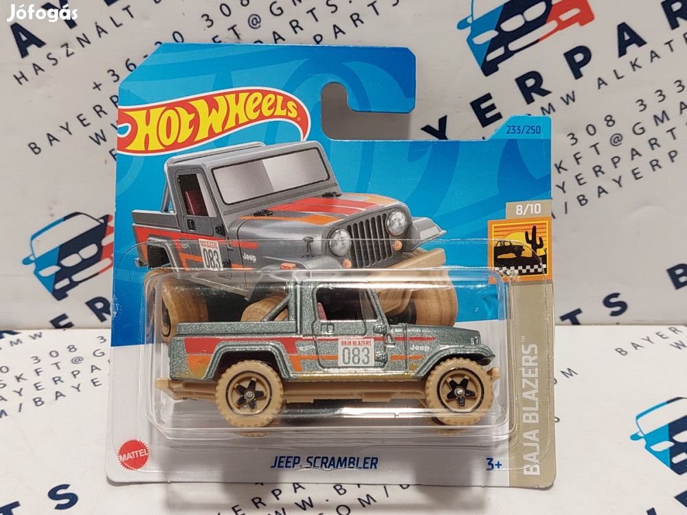 HW Baja Blazers - 8/10 - Jeep Scrambler -  Hotwheels - 1:64