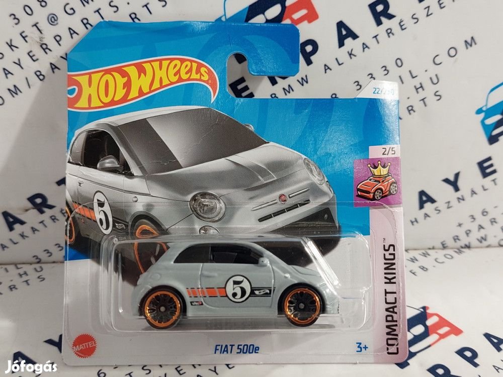 HW Compact Kings - 2024 22/250 - Fiat 500e -  Hot Wheels - 1:64