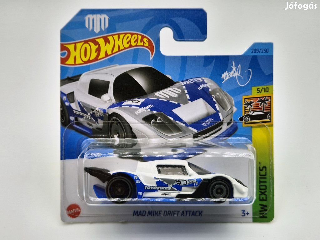 HW Exotics - 5/10 - Mad Mike Drift Attack -  Hotwheels - 1:64