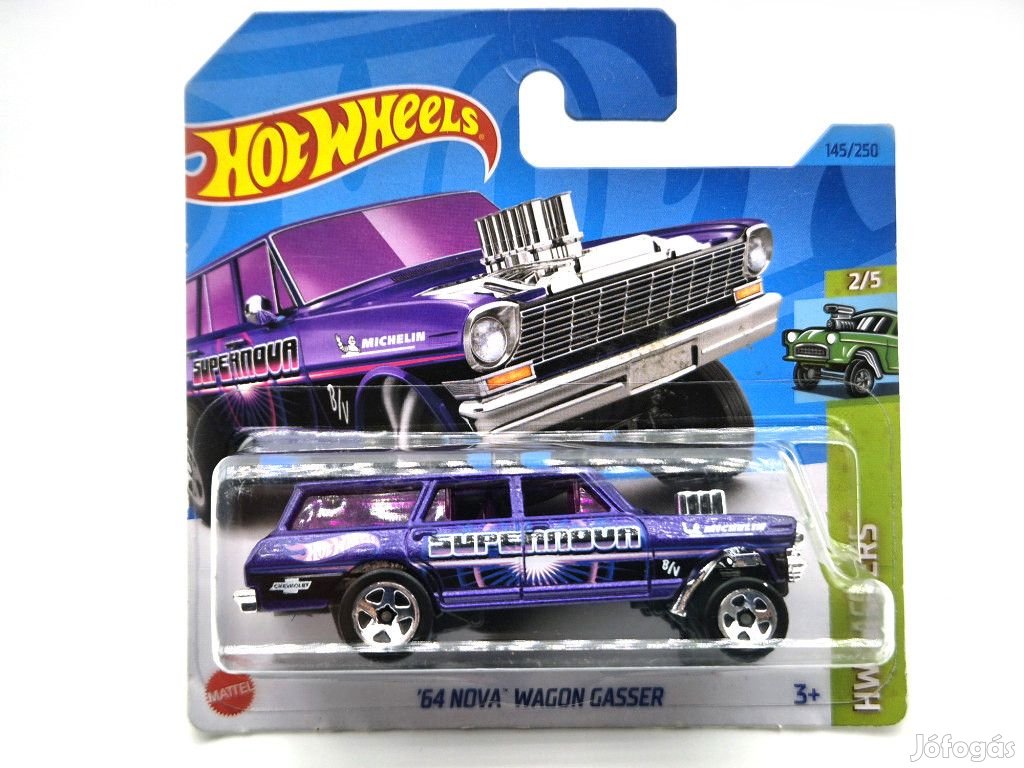 HW Gassers - 2/5 - '64 Nova - Wagon Gasser -  Hotwheels - 1:64