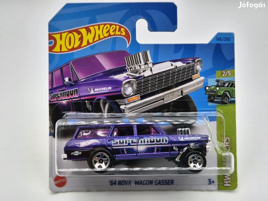 HW Gassers - 2/5 - '64 Nova - Wagon Gasser -  Hotwheels - 1:64