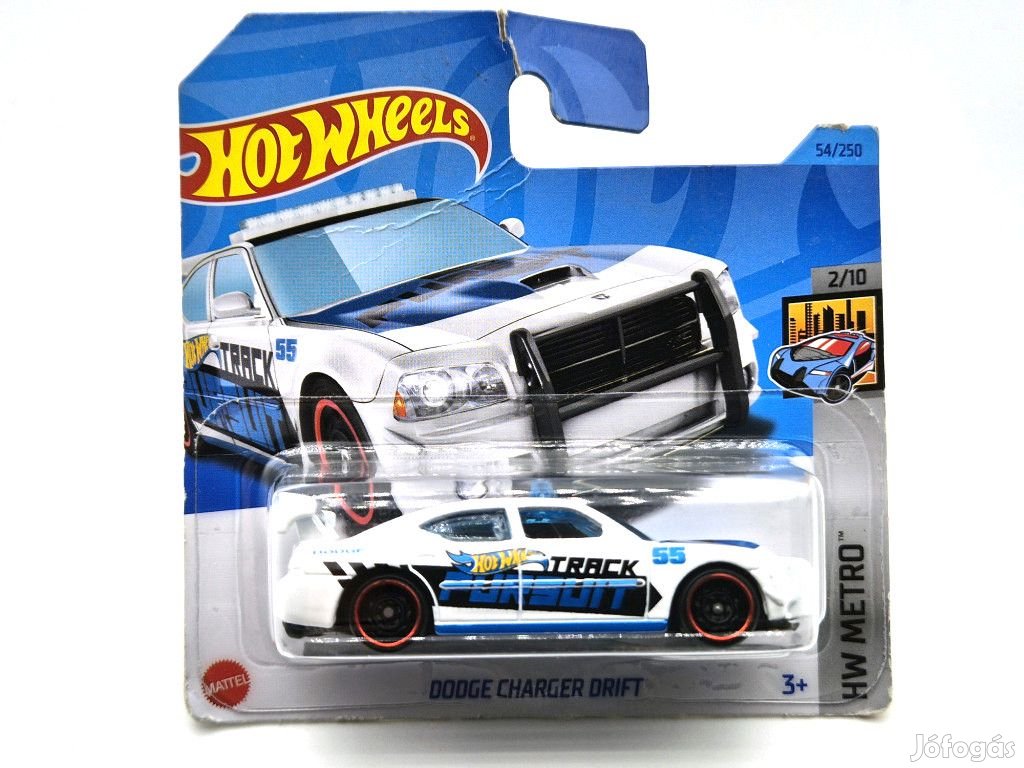 HW Metro - 2/10 - Dodge Charger Drift - fehér -  Hotwheels - 1:64