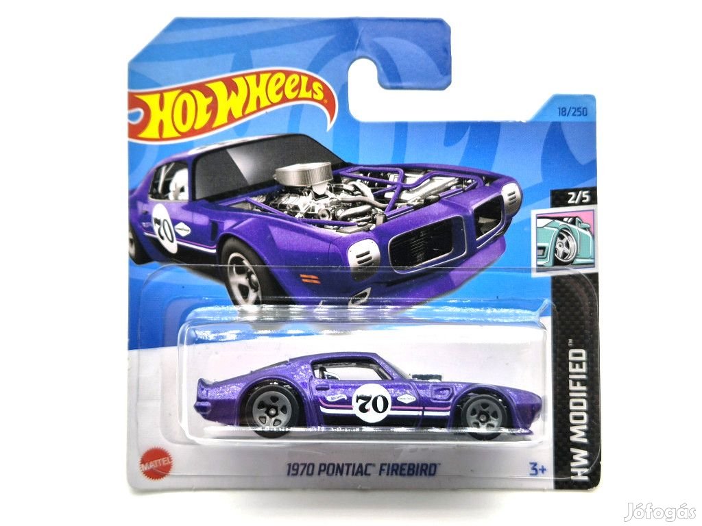 HW Modified - 2/5 - 1970 Pontiac Firebird -  Hotwheels - 1:64