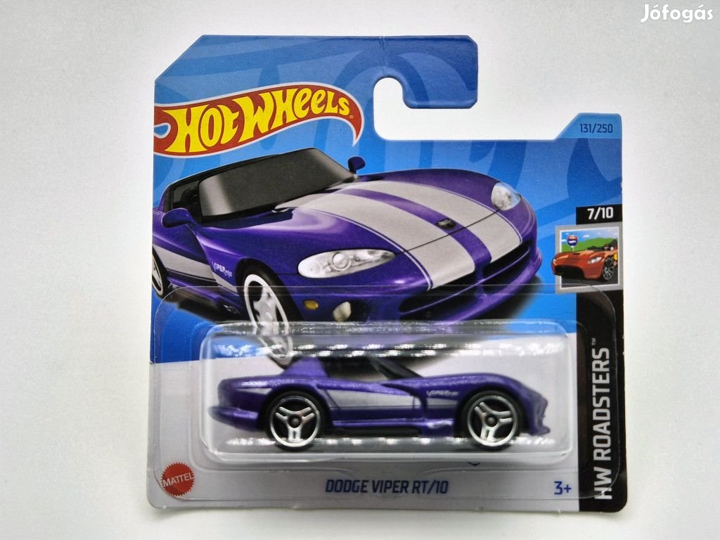 HW Roadsters - 7/10 - Dodge Viper RT/10 -  Hotwheels - 1:64