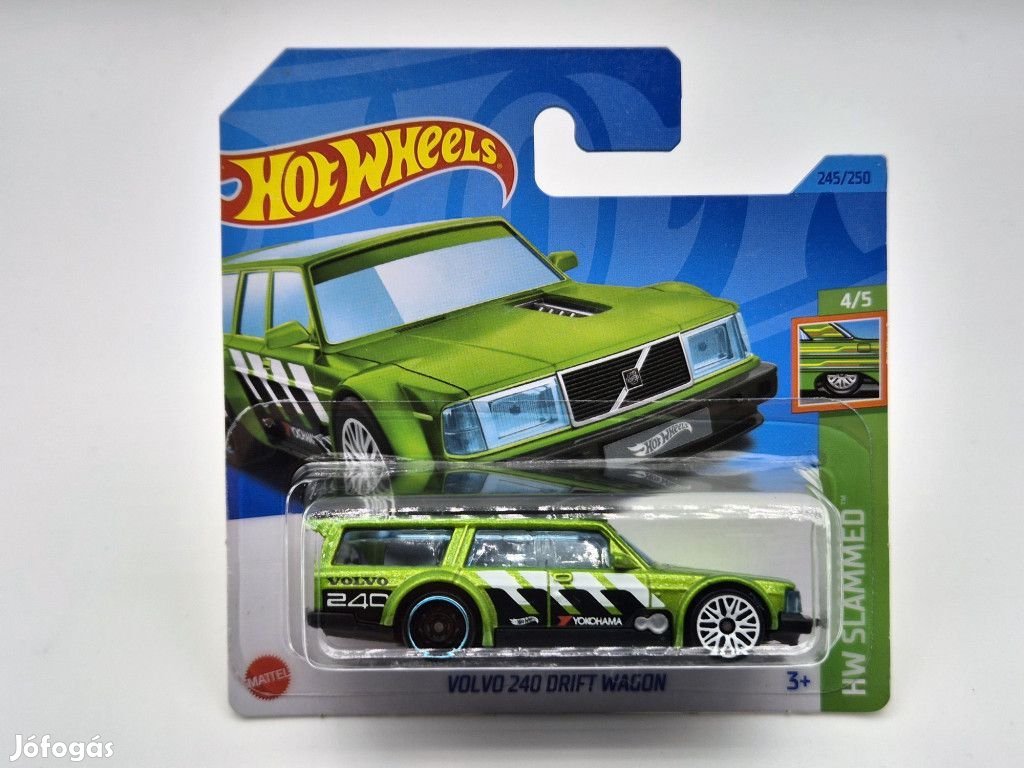 HW Slammed - 4/5 - Volvo 240 Drift Wagon -  Hotwheels - 1:64