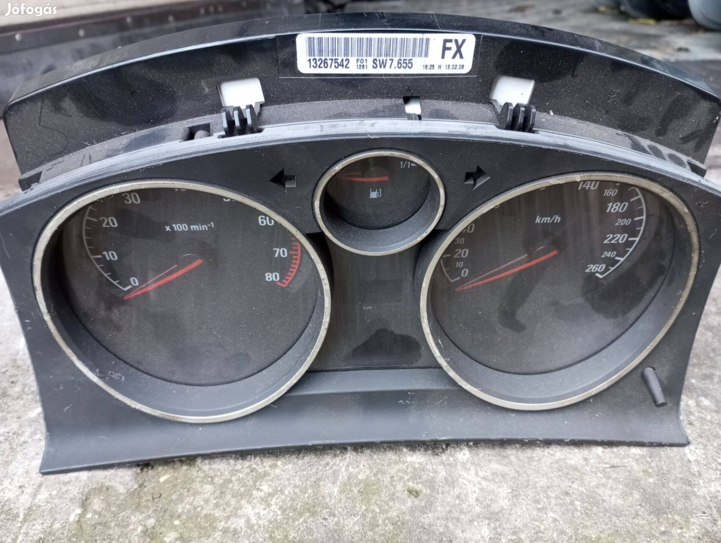 H Astra benzines kilométer óra FX jelű