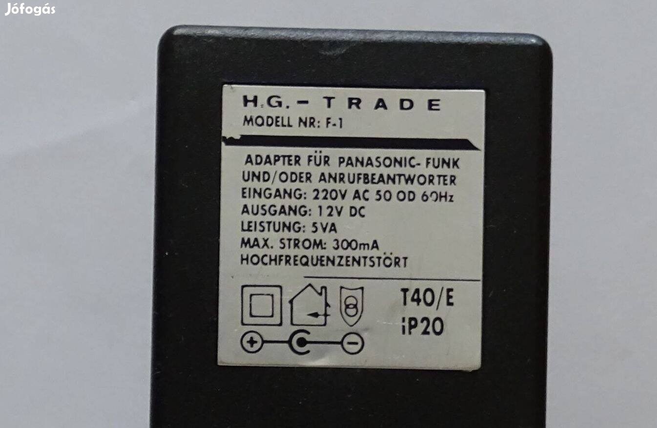 H.G trade Panasonic rádió tápegység 12V